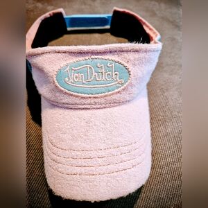Von Dutch Light Pink Kids Visor